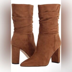 Nine West Denner Brown ‘Dark Natural’ Dress Boots New Without Box Women’s Size 8